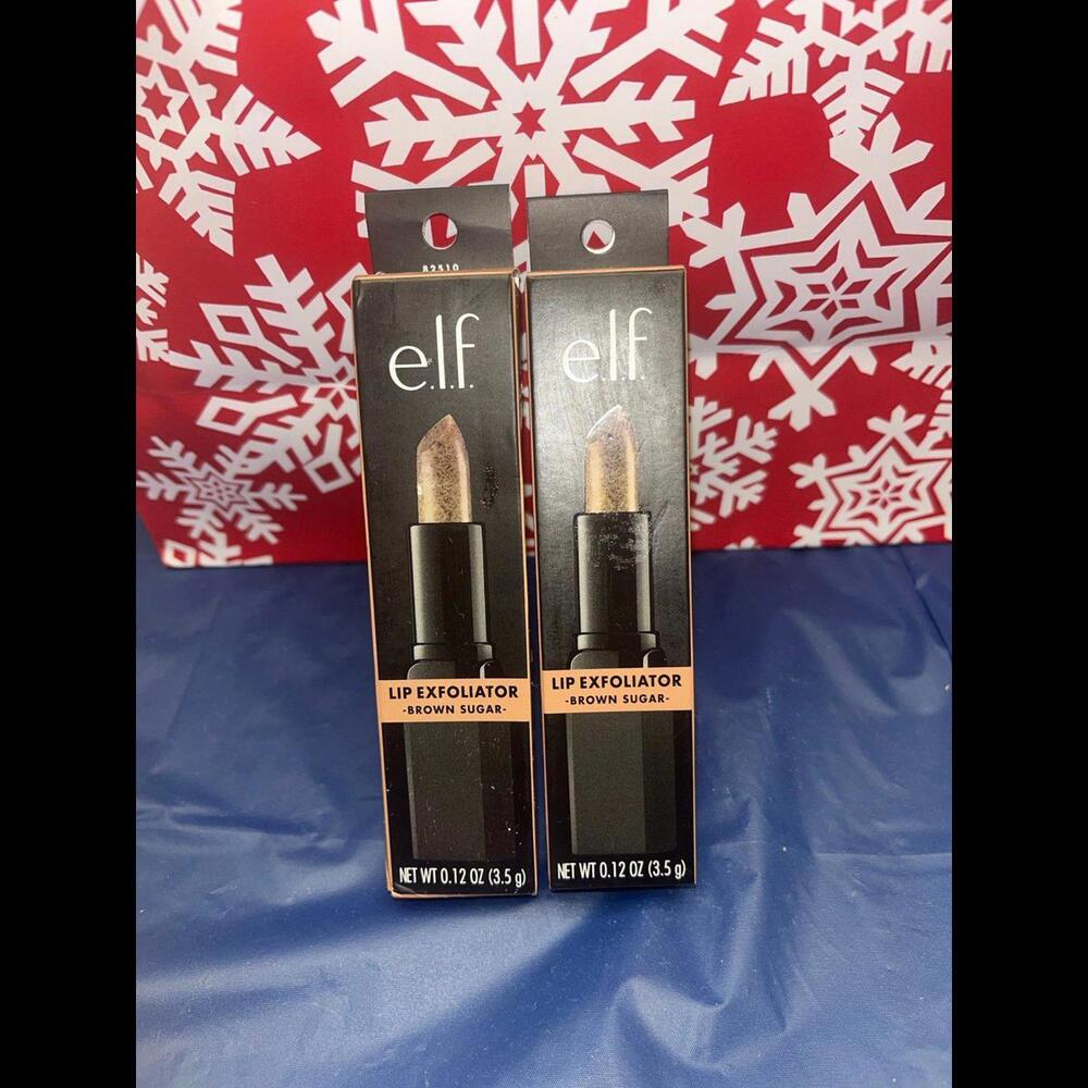 2x elf lip exfoliator brown sugar